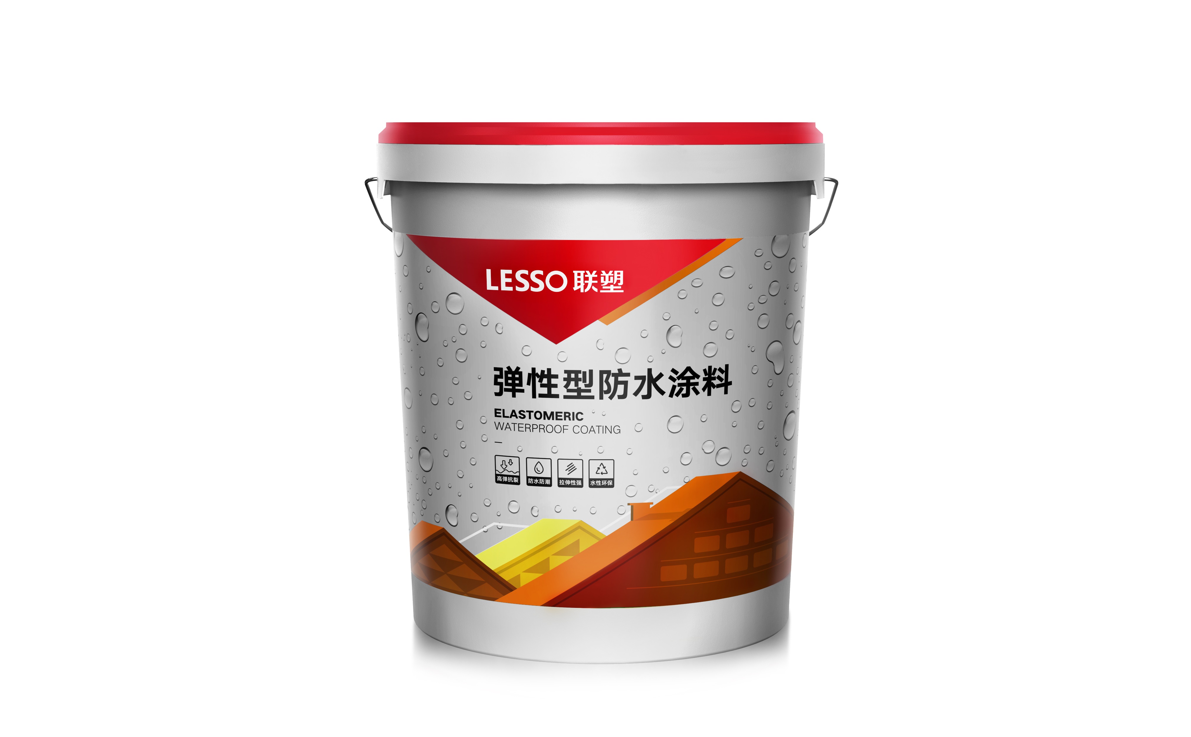 联塑建材优化平房屋顶裂缝补漏防水涂料施工,延长屋面防水寿命